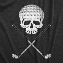 Golf Jolly Roger Men's T Shirt: Heather Black / S