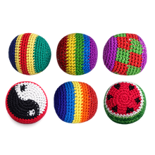 Extreme Retro Hand-Knitted Kick Pouch Footbag - 12/Display: Wholesale Price