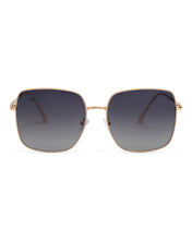 Evie in Black - Women's Large Polarized Square Sunglasses