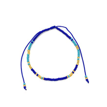 Colombian Thin Beaded Pull Tie Bracelet