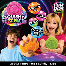 Fun Doh Fuzzy Face Squishy Sensory Toy Variety - 12/Display: Wholesale Price