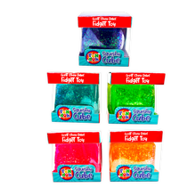 Fun Doh Squish & Squeeze Sparkle Cube Fidget Toy- 12/Display: Wholesale Price