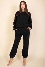 Classic Poly Fleece Crewneck Pullover: BLACK / M
