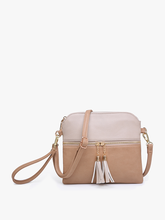 M1785 Tara Double Zip Crossbody Bag/Wristlet: Bubblegum