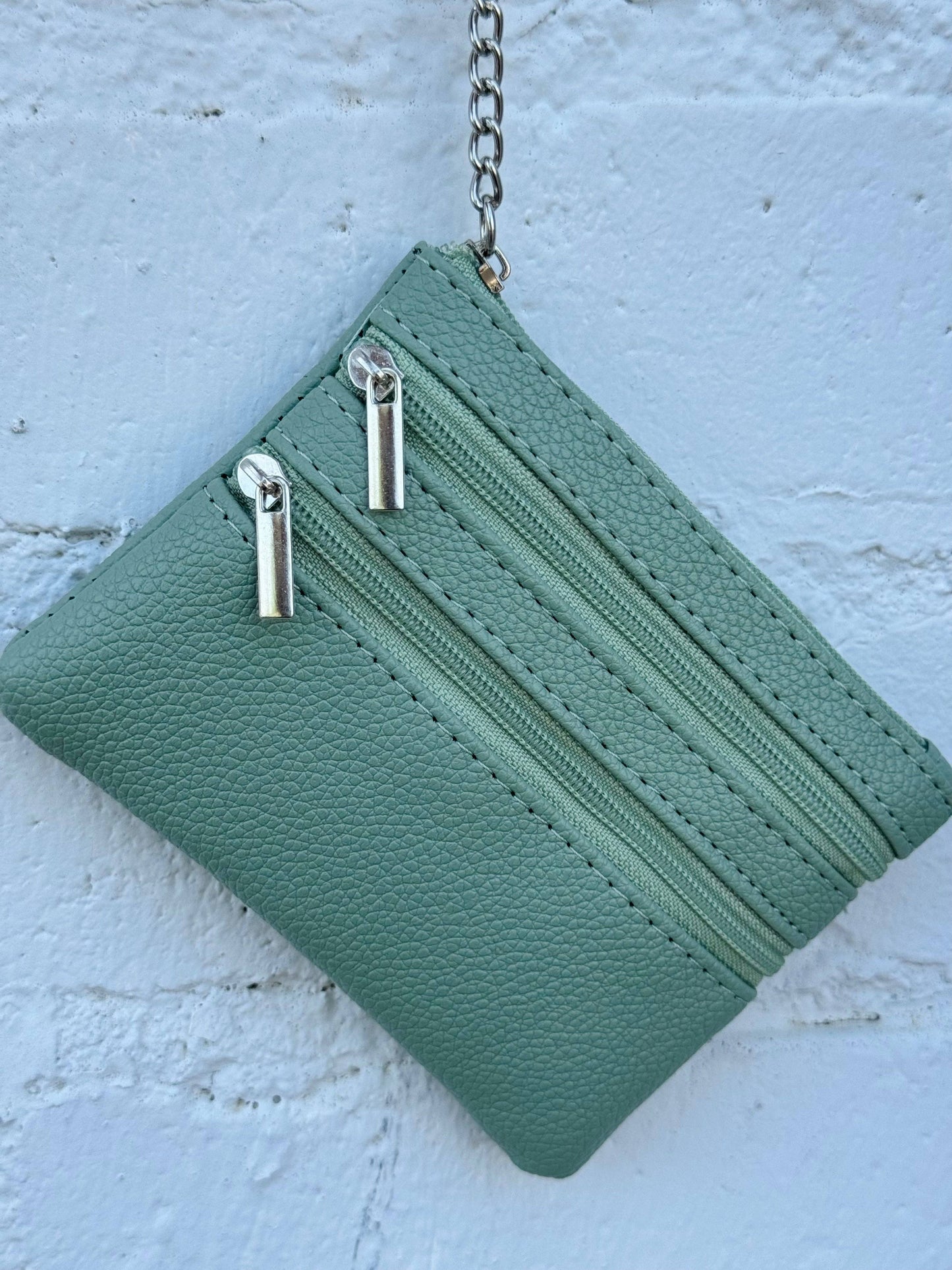 Double Zip Wallet: Tan