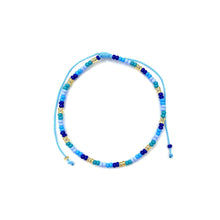 Colombian Thin Beaded Pull Tie Bracelet