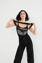 Kai Rhinestone Belt Bag – Long Strap Crossbody | EH2565 : Black