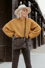 M1802A Sloane Flapover Crossbody w/ Whipstitch and Tassel: Parchment