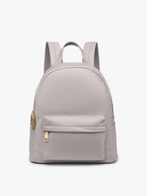 BP2172 Phina Backpack w/ Front Zip Pocket: Grey-Blue