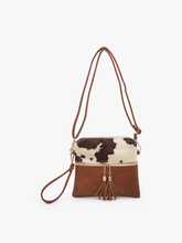 M1785 Tara Double Zip Crossbody Bag/Wristlet: Bubblegum