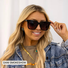 Dani- Women’s Square Sunglasses – Oversized : Grey Cheetah