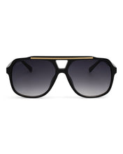 Astrid - Women's Oversized Aviator Sunglasses: Gradient Cheetah