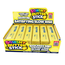 Fun Doh 6" Butter Stick Slow Rise Fidget Toy - 12/Display: Wholesale Price