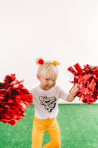 Red & Gold Party Pom Pom Clip Set