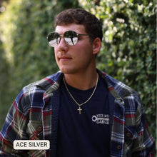 ACE - Unisex Aviator Sunglasses – Polarized Hair-Friendly: Cheetah