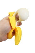 Peeling Yellow Banana Fluffy Slime Filled TPR Squishy Toy: BANANA / ONE SIZE