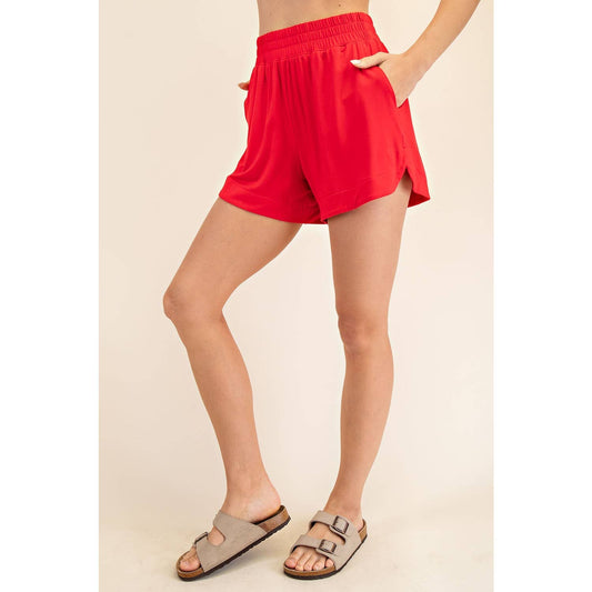TULIP SHORT: Red