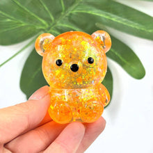 Glitter Gummy Bear Maltose Squishy Stress Toy: Random