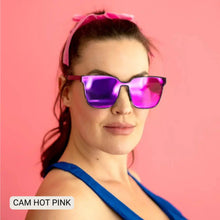 Cam - Women's Medium/ Large Square Sunglasses: Silver
