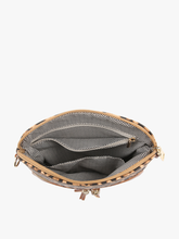 M1785 Tara Double Zip Crossbody Bag/Wristlet: Bubblegum