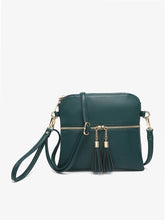 M1785 Tara Double Zip Crossbody Bag/Wristlet: Bubblegum