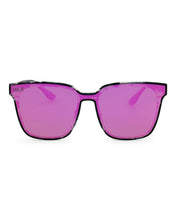 Cam - Women's Medium/ Large Square Sunglasses: Hot Pink