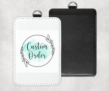 Custom Design Request ID Badge Holder, School ID, Work ID: Vertical