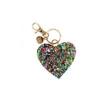 Confetti Acrylic Heart Keychain