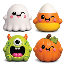 Fun Doh JUMBO Halloween Monsters Squishy Toy - 6/Display: Wholesale Price