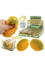 Durian Fruit Crunchy Bead Slime Filled TPR Squishy: GREEN/YELLOW / ONE SIZE