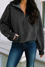 LDC Solid Casual Long Sleeve Hoodie: Elmwood / M