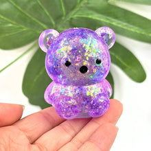 Glitter Gummy Bear Maltose Squishy Stress Toy: Random