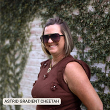 Astrid - Women's Oversized Aviator Sunglasses: Black