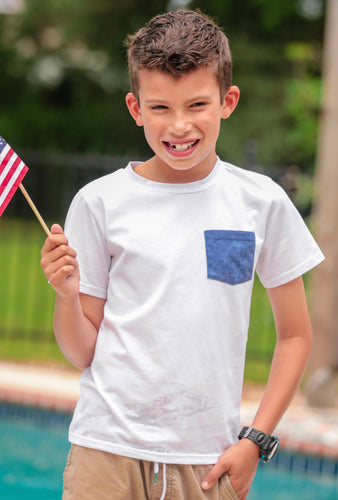 Kids all star pocket tee
