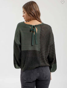 Rachel tie back sweater