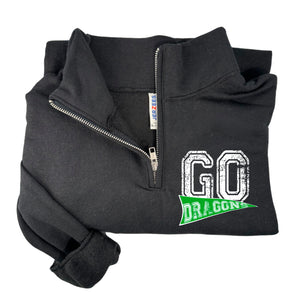 Preorder-Go Drangons green quarter zip