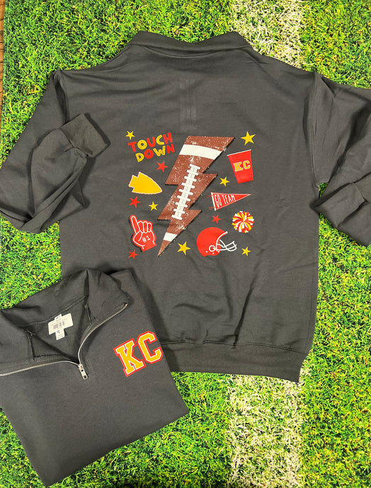 Touchdown KC quarter zip