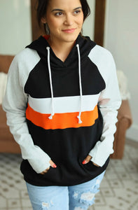 Ryan orange/black hoodie