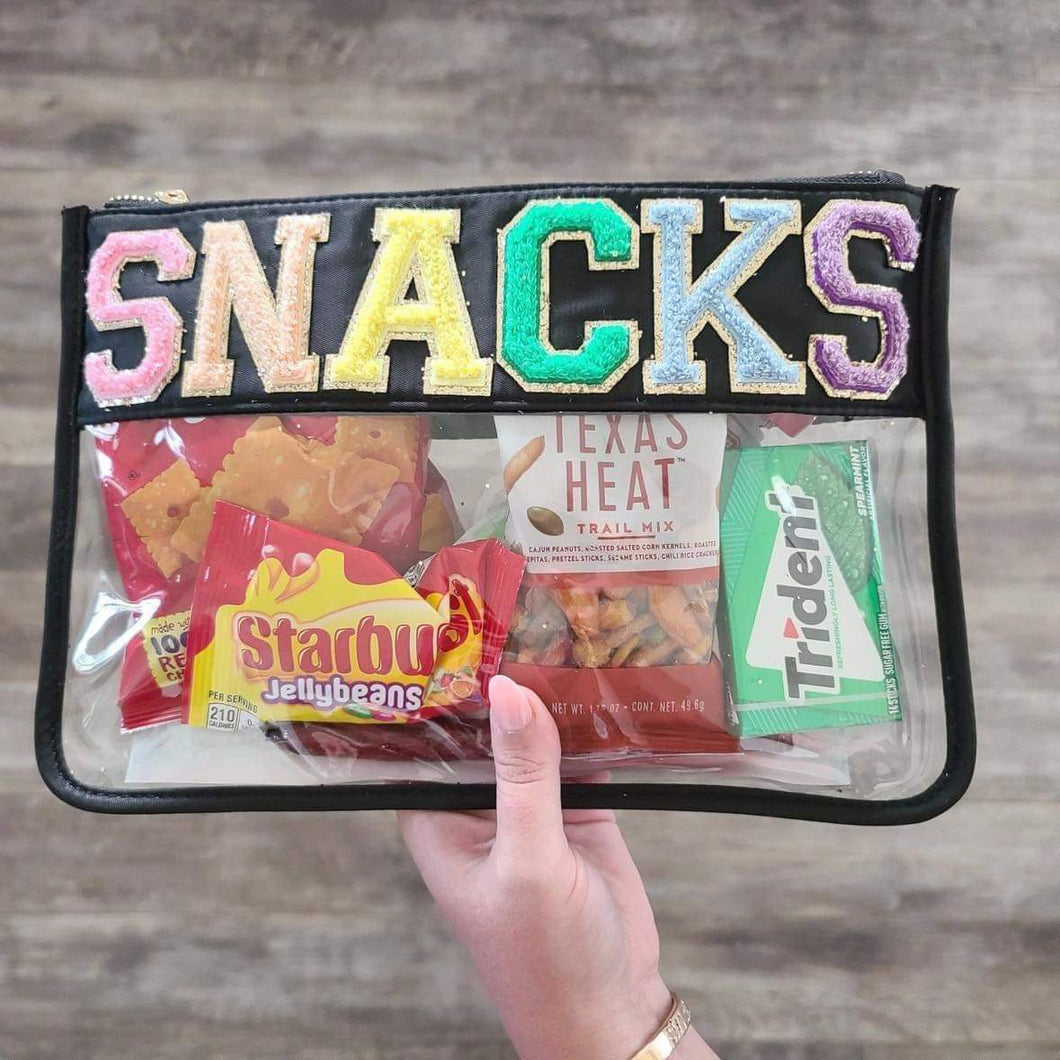 Chenille snack bag