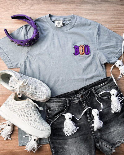 Boo embroidered tee