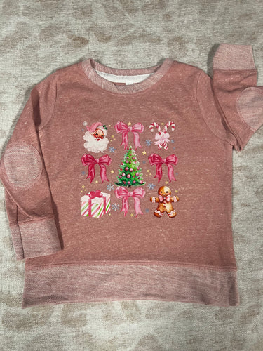 Santa collage pullover