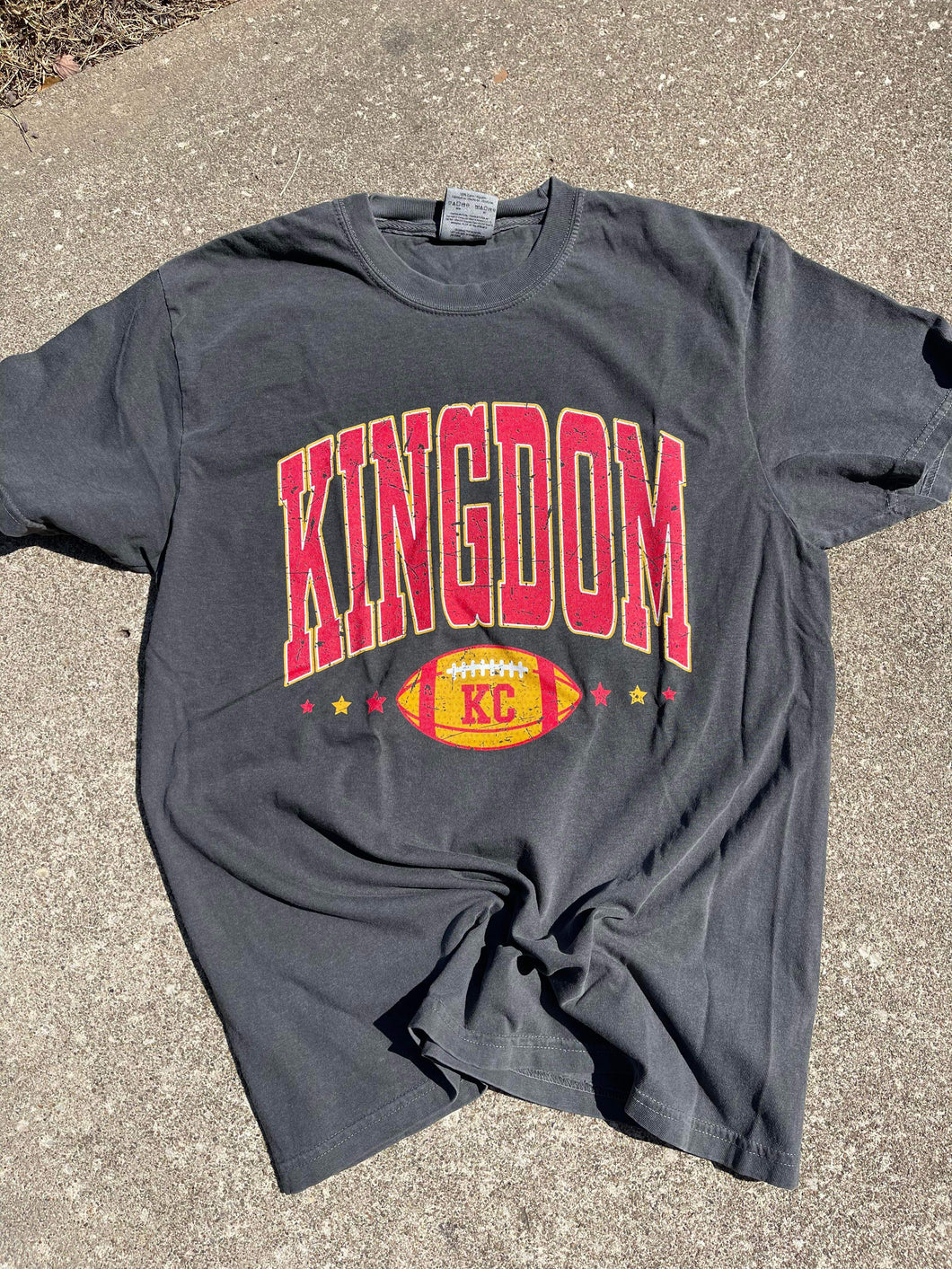 Kingdom burnout football tee