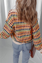 LDC Round Neck Polka Dot Colorblock Shift Sweaters: Multicolour / S