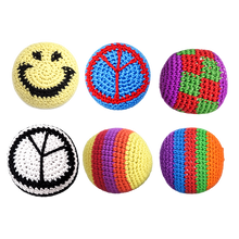 Extreme Retro Hand-Knitted Kick Pouch Footbag - 12/Display: Wholesale Price