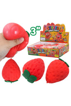 Strawberry Fluffy Slime Filled TPR Squishy Toy: STRAWBERRY / ONE SIZE