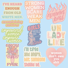 Girl Power Stickers: Multi - Girl Power / 10 Pieces