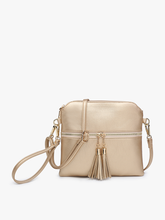 M1785 Tara Double Zip Crossbody Bag/Wristlet: Bubblegum