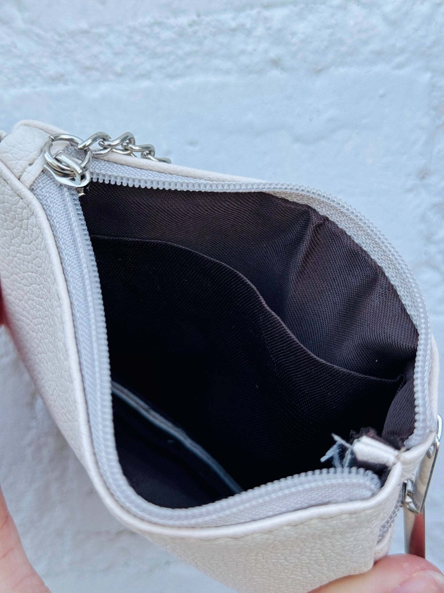 Double Zip Wallet: Tan