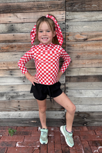 Pep Rally Mesh Top Red Kids: M