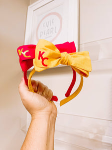 KC Bow Headband: Red KC